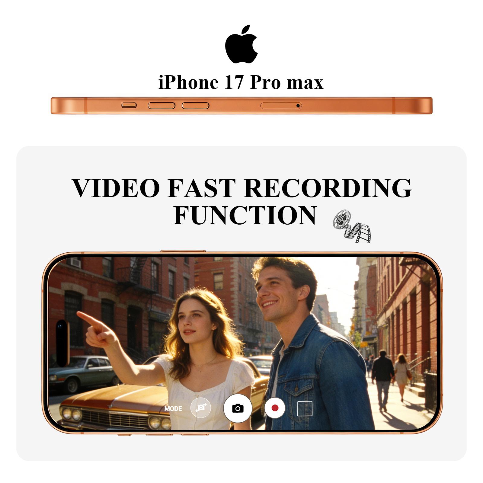 Refurbished iPhone 17 Pro Max 2TB Blue (Unlocked) - Excellent condition, 6.9″ all-screen, supports any carriers, like-new performance, 1-Year Warranty by JunQ Trading