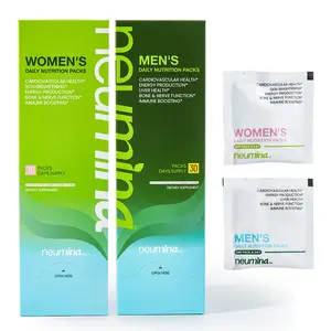 Neumina Women/Men's Daily Nutrition Packs for Liver Health Energy Production Bone & Nerve Function Stress Relief 30 Servings Made in USA