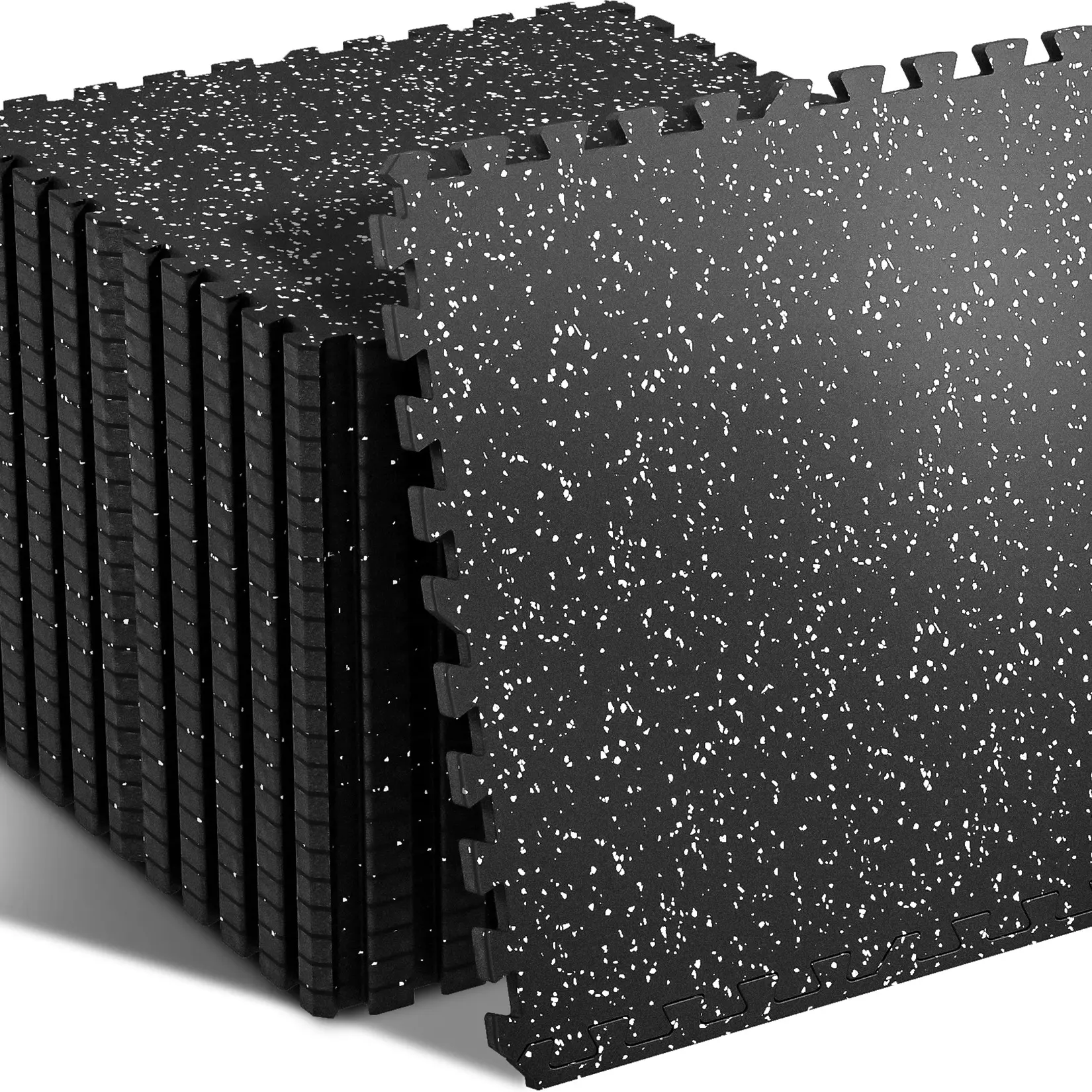 24 Tiles Black with white dots