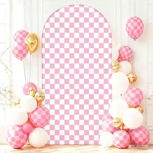 Arch Shaped Wedding Backdrop Cover for Party Decoration, Polyester Stretch Fabric for Festivals & Celebrations, Perfect for Event Decor, Wall Hanging Backdrop, Wedding Arched Backdrop