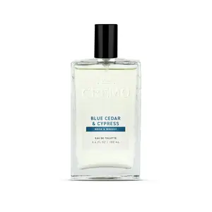 Cremo Cologne for Men - Blue Cedar & Cypress Mens Cologne Spray- A Woodsy Scent with Notes of Lemon Leaf, Cypress and Cedar, Fragrances For Men, 3.4 Fl Oz