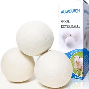 Dryer Balls, 3 Count XL Dryer Lint Balls,    Fabric Softener, Efficiently Add Essential Oils Instead of Dryer Sheets, Laundry Room Organization Essentials