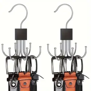 Large-capacity coat and hat rack with a six-claw design, polished ends, a space-saving storage and organizing rack, suitable for jackets, hats, scarves and bags