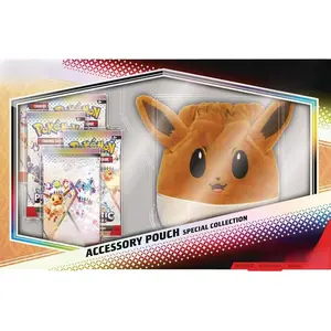 Pokemon TCG Scarlet & Violet Prismatic Evolutions Special Collection Box - Eevee Design Elite Trainer Box with 5 Booster Packs & Accessory Pouch, Collectible Trading Card Set
