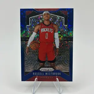 2019-20 Panini Prizm Fast Break Blue Prizm /175 Russell Westbrook #182