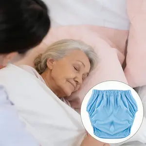 Adult Diaper Cover Pants, Incontinence Leak-Proof, Single Layer Fabric, Reusable Washable, Breathable, High Absorbency, Unisex, Pure Color Design，waterproof diaper cover