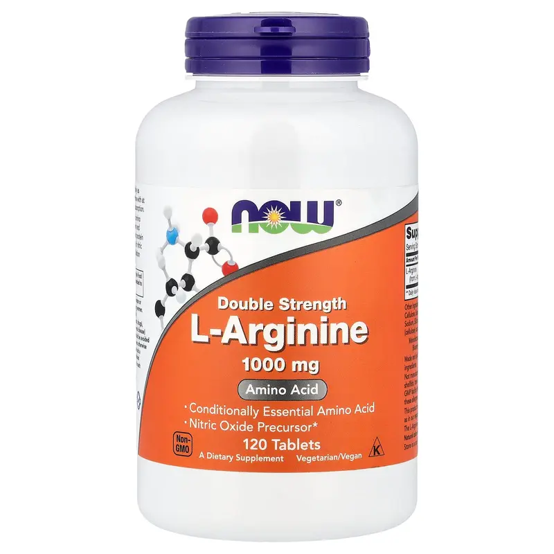 NOW Foods L-Arginine, 1,000 mg, 120 Tablets