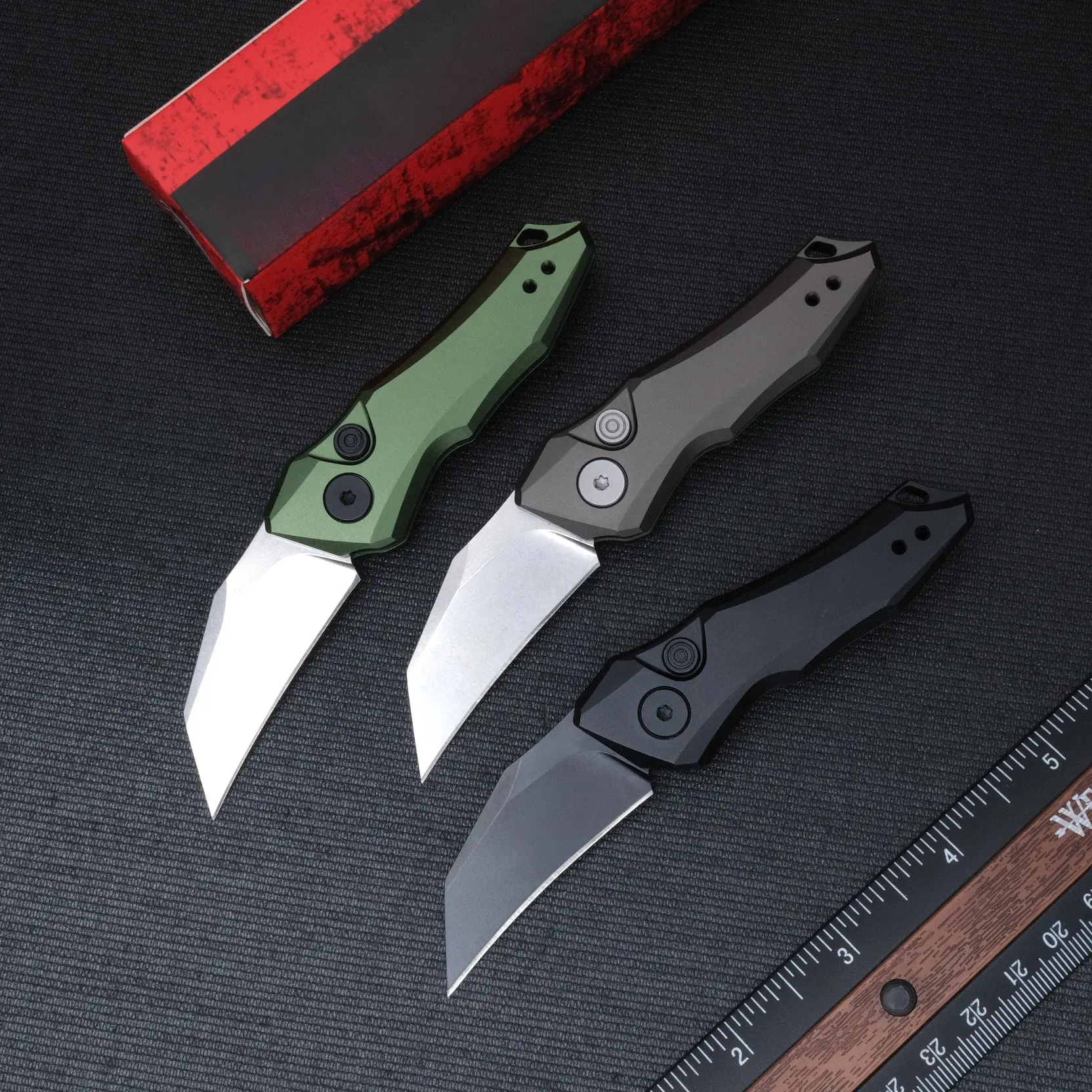 7350 pure aluminum folding knife, high hardness and corrosion-resistant blade, outdoor camping, driving, fishing EDC tool cutting, a great gift item