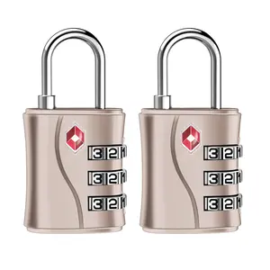 ZHEGE Luggage Locks TSA Approved, 3-Digit Combination Lock for Suitcases, Backpacks, Bags, and Gym Locker, Small Padlock Keyless Living
