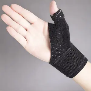 Breathable Thumb Wrist Brace, 1 Count Adjustable Thumb Wrist Brace for Men & Women, Suitable for Basketball, Volleyball, Tennis, Gym, Workout