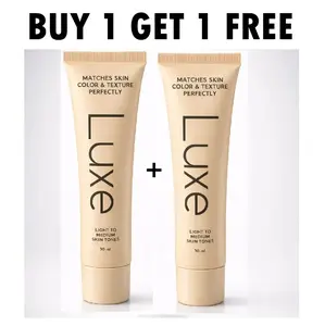 【BUY 1 GET 1 FREE】Luxe Color Changing Foundation for Women –  Adapts to Your Skin Tone – Buildable Light-to-Medium,  Coverage – Longlasting Wear – Natural Dewy Finish