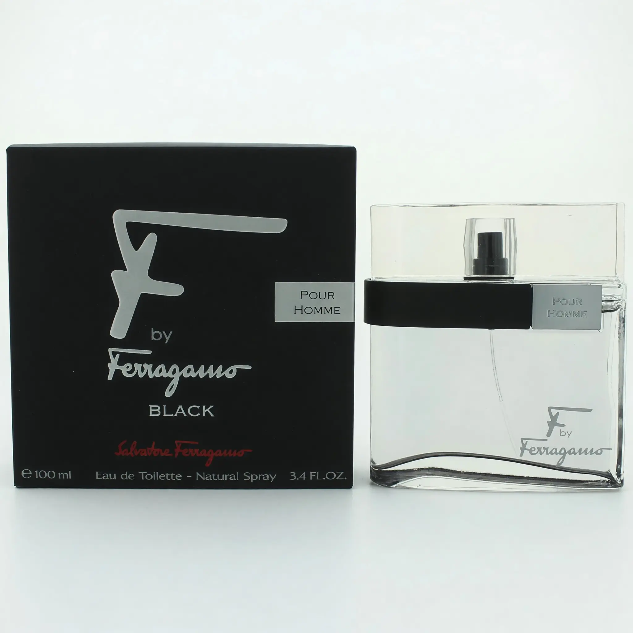 Salvatore Ferragamo F Black Men's EDT Perfume Spray, 3.4 oz Intense Blend with Lavender & Tonka Notes, Fragrance for Men (Spray Formula), Spray Men's Fragrance, Perfume Spray Men's Fragrance