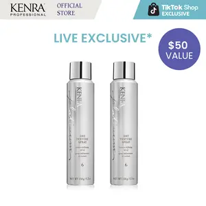 Kenra Platinum Dry Texture Spray 6 * 2 | Texture Defining Styler | Increases Texture & Fullness | Absorbs Oils & Impurities | Ultra-Lightweight, Non-Drying Formulation | All Hair Types