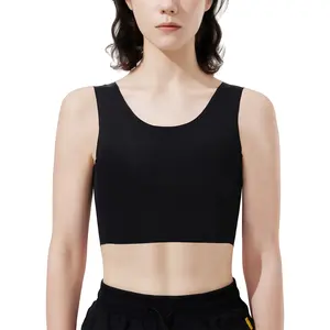 CuteStreet Seamless Chest Binder Transgender FTM Tomboy Sport Breathable Compression Binder Bra Pullover Tank Top