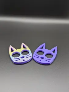 Kitty 2 Finger Ring keychain