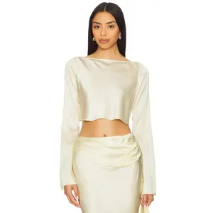 Camila Coelho Enza Top in Butter Yellow