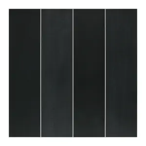 INNO STICKERS 16-Sheet Peel and Stick Backsplash Tile 9" x 9" Stacked 3D Handmade Looks Square Self Adhesive Wall Tiles for Kitchen Bathroom, Black