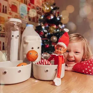 Christmas Elf Doll Festive Home Decor Ornament for Bookshelf Lightweight Quality Craftsmanship Xmas Present Holiday Gift