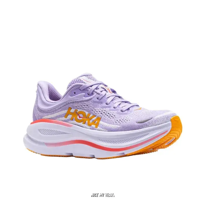 Unisex Pale Lavender Road Running Sneakers, Ultra Cushioned Foam Midsole, Breathable Knit Mesh Upper, For Daily Jogging & Long Distance Training