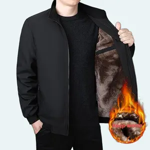 Heavyweight Winter Jacket - Fleece Lined or Cotton Padded Cold Resistant Design for Daily Commutes Casual Outings Work & Camping in Winter Keep Warm Menswear Coats western clothing western wear men mens  w Beige Grey jackets heated jacket western clothing