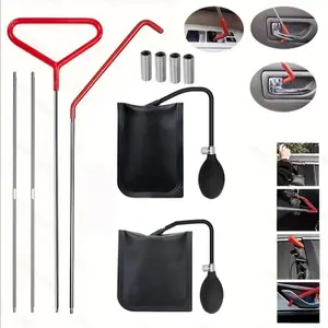 Car maintenance auxiliary hook, door handle, door lock, universal hook, door opening airbag, stainless steel puller, J-shaped hook, emergency tool, heavy-duty button, main control, long handle gripper set, Automotive Vehicle Tool