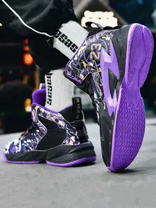 Men's basketball shoes and sports shoes, practical trend strength basketball shoes, breathable and strong upper wrapped, suitable for daily commuting, outdoor leisure, running, basketball training, competitions, fitness, hiking and other sports scenes