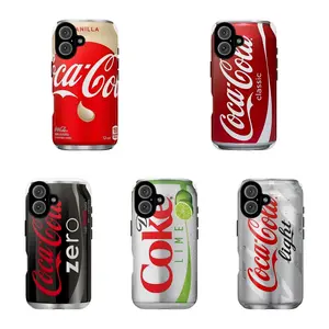 Coca Cola Phone Case Soft Drink Can Cover Suitable for iPhone 17-11 Pro Max/Plus and  Samsung Galaxy S23-25