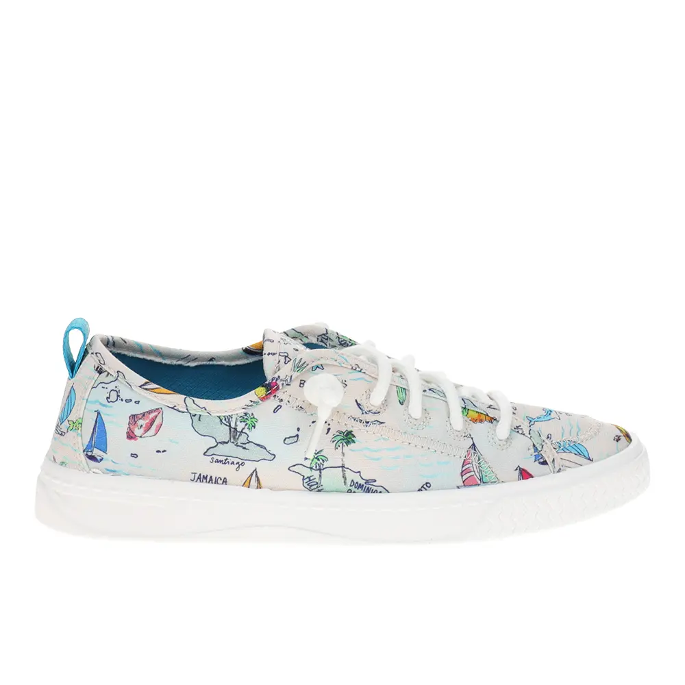 Sperry Womens Shorefront Graphic Slip On Sneakers Shoes Casual - White