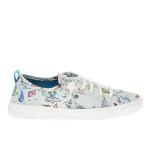 Sperry Womens Shorefront Graphic Slip On Sneakers Shoes Casual - White