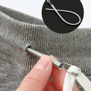 Spring-Loaded Flexible Drawstring Tool, 2-In-1 Elastic Band Inserter for Pants, Hoodies & Skirts, No-Sew DIY Helper, Christmas Gift for Women, Sewing Tools, Sewing Accessories, Sewing Supplies Crafts