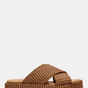 Steve Madden Tulum Brown Raffia