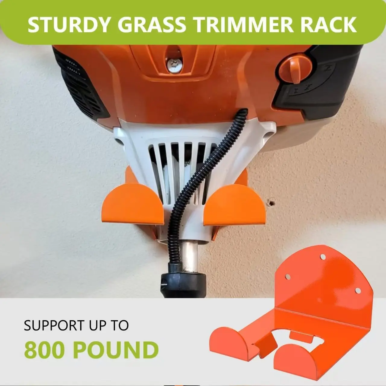 Lawn Mower Rack, Heavy Duty Wall Mounted Garden Electric Tool Hook, Yard Tool Rack, Garage Storage Organizer, Suitable for Lawn Mowers