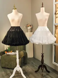 Layered Mesh Tutu Skirt, Multi-Layer Design Petticoat, High-Waisted, Loose Fit, Underskirt for Dance Performances, Parties, Wedding
