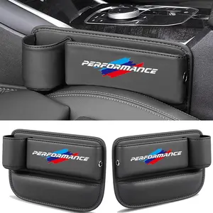 PU Leather Car Seat Gap Storage Box for Bmw Models, Durable & Easy Clean, Multifunctional Car Console Organizer, Car Interior Accessory, Car Organization Supplies
