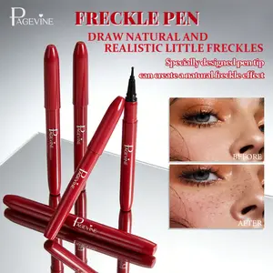 1PC PAGEVINE Natural Freckle Pen, Waterproof Long-Lasting Quick-Dry, Smudge-Proof, for Sun-Kissed & Natural Freckle Makeup, Freckle Tattoo Pen, Freckle Stamp Pen, Face Beauty Tool, Cosmetic
