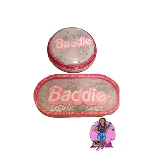 Baddie Large Ashtray Set with Lid Perfect Gift for Barbie Fans Functional and Fun Design