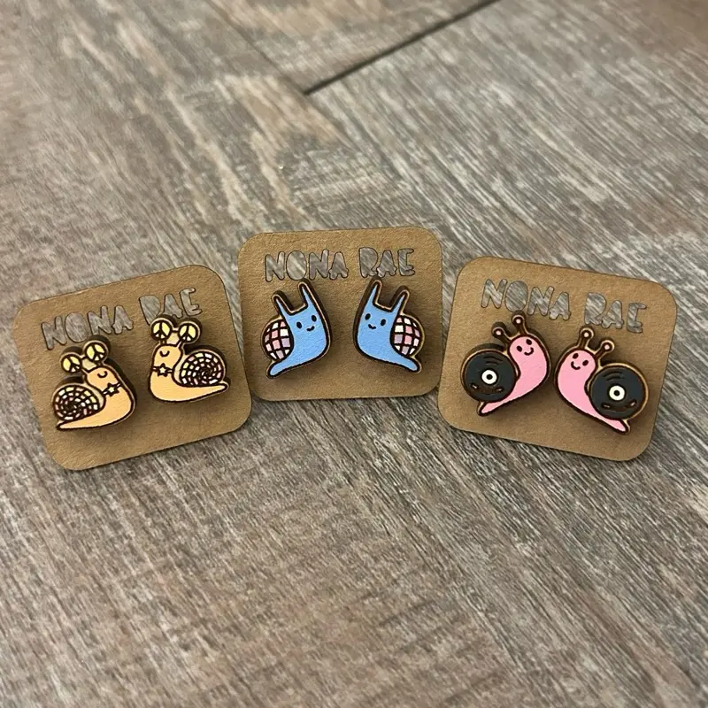 Disco Snail Earrings