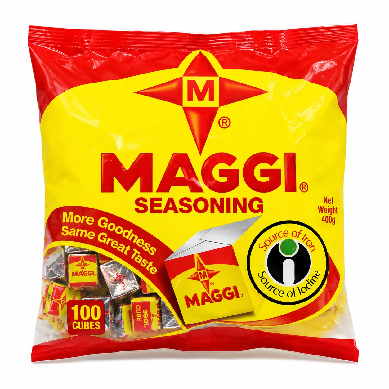 Maggi Seasoning Cubes 100 Cubes (400g) Savory Bouillon for Soups, Stews & Rice