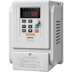 Summervibes VEVOR VFD 5HP, 4KW, 18A, 1 Phase 220V-240V Input to 3 Phase 220V-240V Output Variable Frequency Drive, 0-400Hz VFD for AC Motor Speed Control