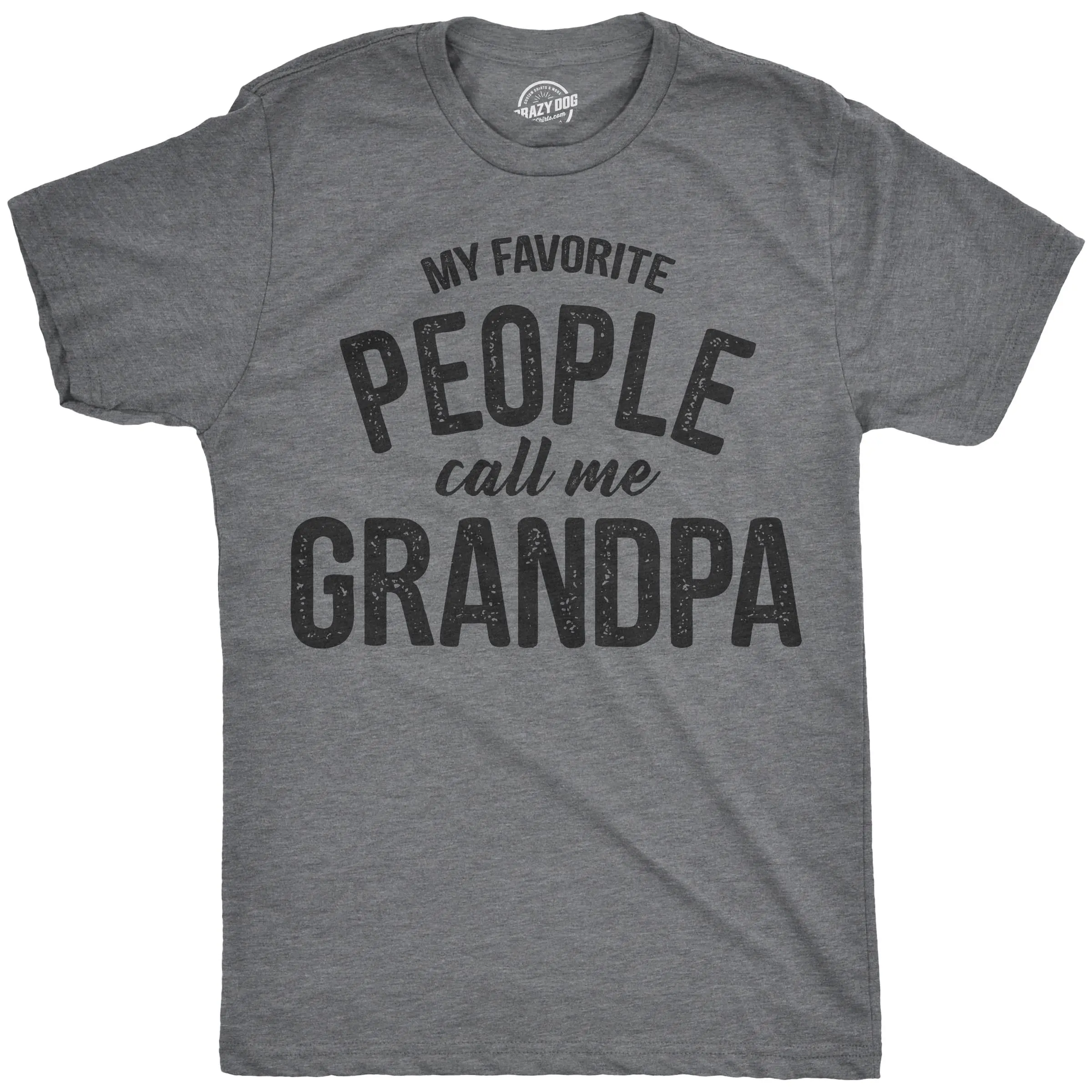 Mens My Favorite People Call Me Grandpa T Shirt Funny Fathers Day Tee for Guys Mens Funny T Shirts Cool Vintage Fashion T-Shirt Gift Classic Menswear Dad Joke Apparel for Men Funny Grandpa Short Sleeve Novelty Dark Grey