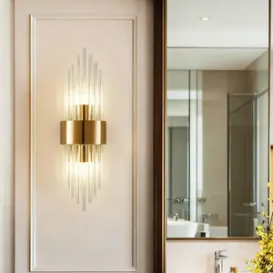 Modern Crystal Wall Light, Lamp Body, Elegant Wall Decor Lighting, Indoor Light, Ambient Lights, Suitable for Bedroom Living Room Corridor Bathroom Home Decoration