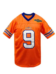 Bobby Boucher #9 The Water boy Adam Sandler Movie Mud Dogs Bourbon Bowl Football Jersey, Sports Top