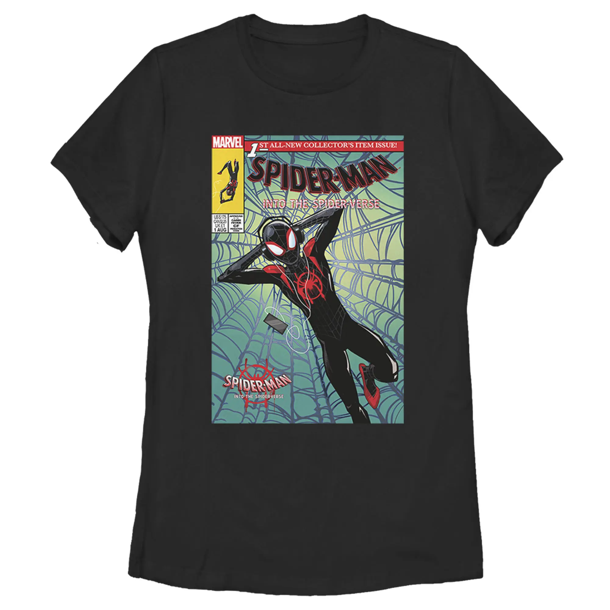 Women's Marvel Spider-Man: Into the Spider-Verse Comic Cover T-Shirt