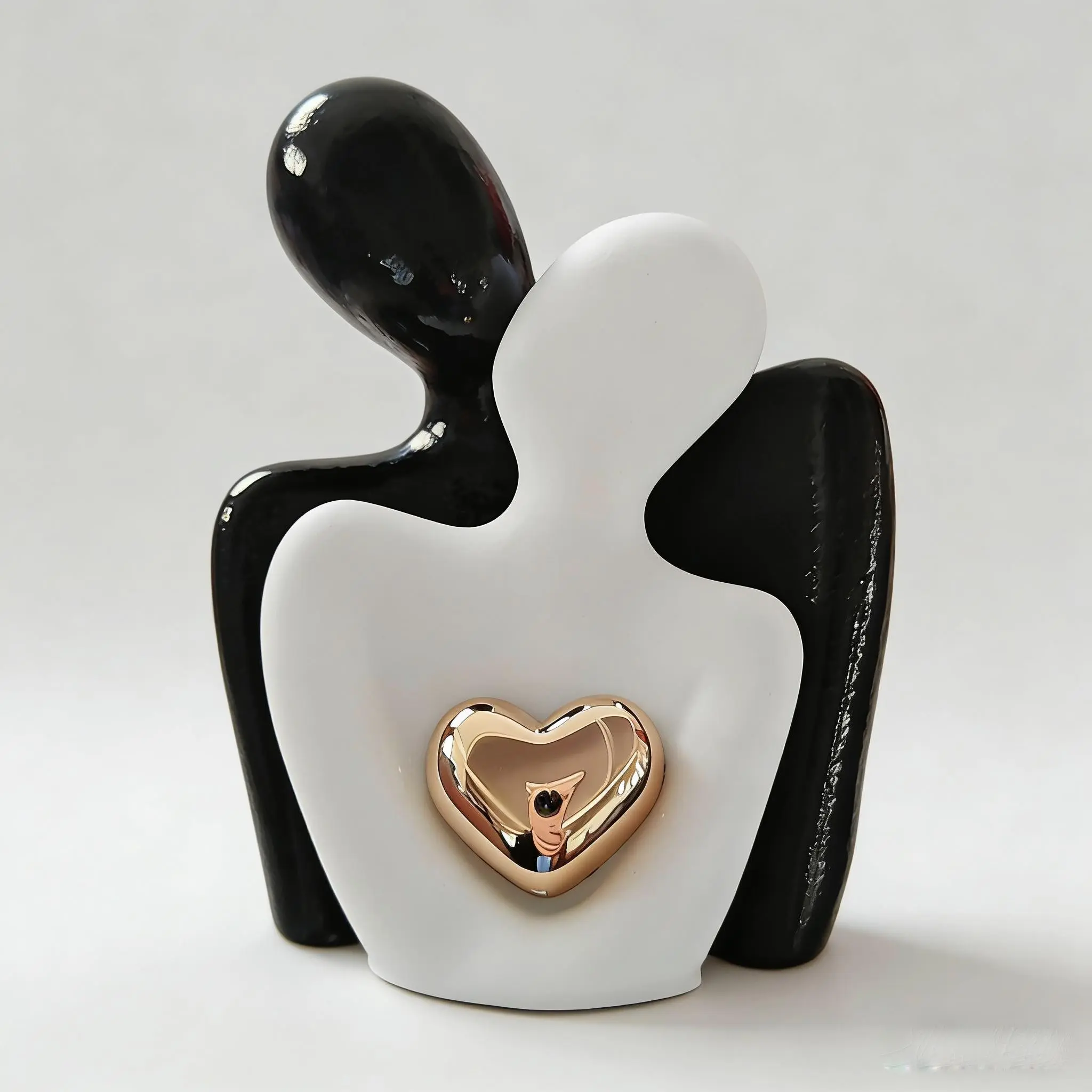 Luxury Mini Couple Figurine Desktop Decoration, Resin Figurine Statue, Decorative Figurines, Statues for Home Decor, Elegant Couples Ornament for Home Decor, Perfect Gift for Lovers, Stylish Tabletop Accent, Indoor Room Decor