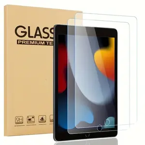 3-Pack iPad Tablet Screen Protector Film, Ultra-HD Tempered Glass Compatible with iPad 7/8/9 (2021/2020/2019), Anti-Scratch & High Sensitivity