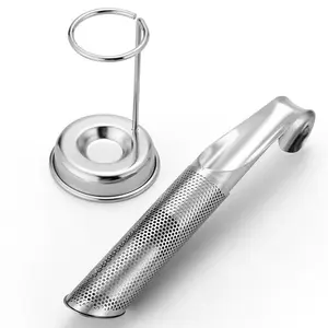 Stainless steel tea maker, creative tea filter, tea strainer, pipe tea infuser, tea brewing tool