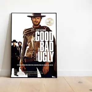 [NO FRAME] The Good the Bad and the Ugly Western Movie Poster Wall Art Decor Rome Decor Film Poster Collectibles Birthday Gifts