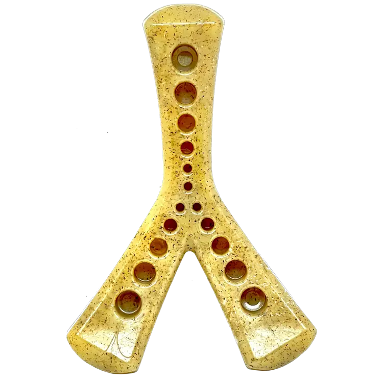 MOD Wishbone eChew Ultra Durable Nylon Dog Chew Toy with Treat Dispensing Holes for Aggressive Chewers Reduces Problem Behaviors and Promotes Fresh Breath Safe FDA Compliant Made in USA