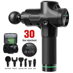 Electric Massage Gun, Handheld Muscle Massager with 6 Massage Heads, Deep Tissue Muscle Massager, Professional Muscle Relaxation Tool for Home & Travel