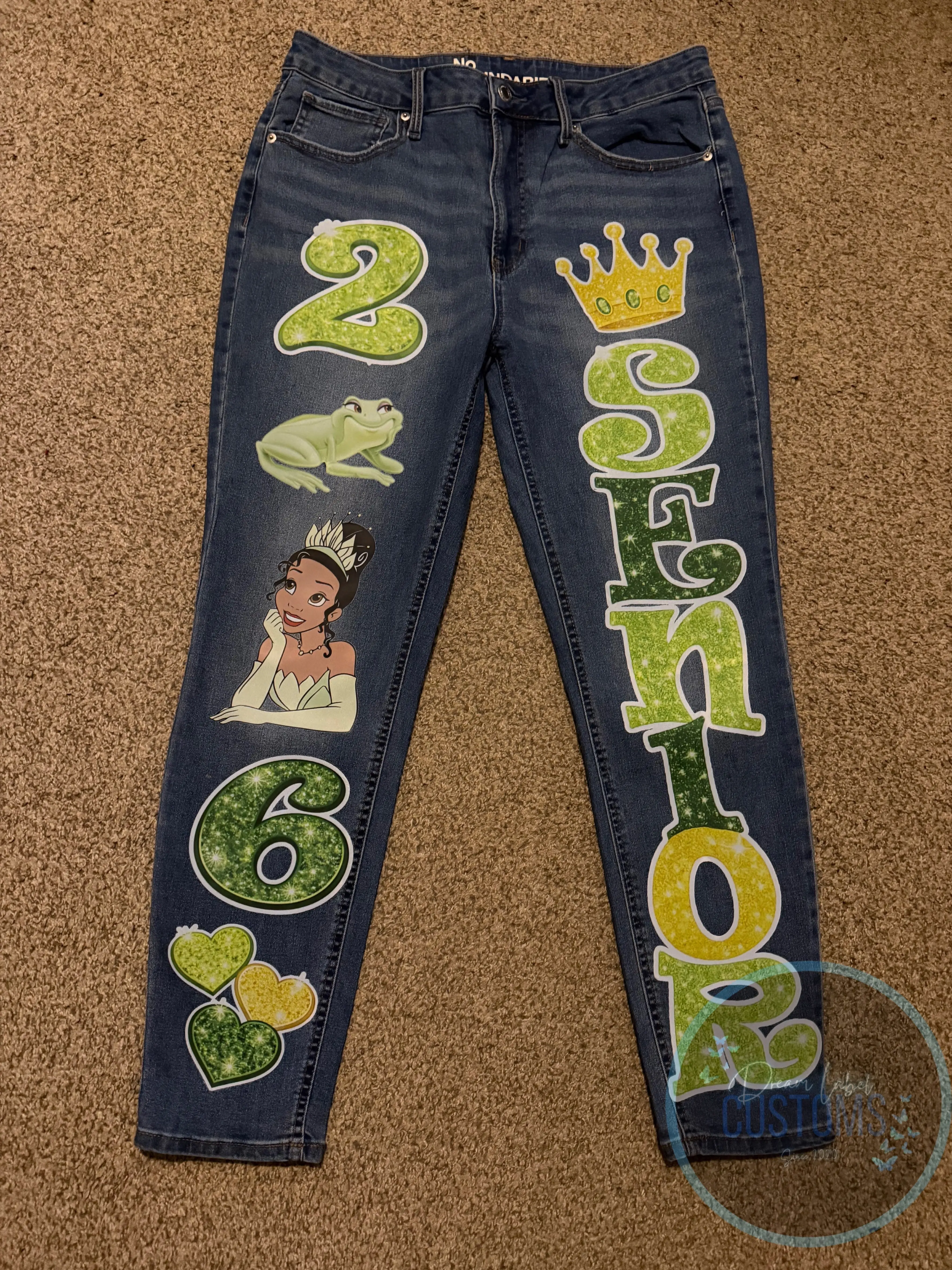 Custom Senior Graduation Jeans (Any Theme)